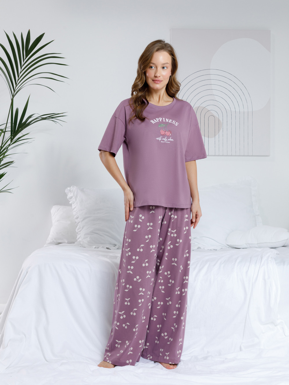 Комплекты для дома для мам, артикул: МП 20209, цвет: бордовый