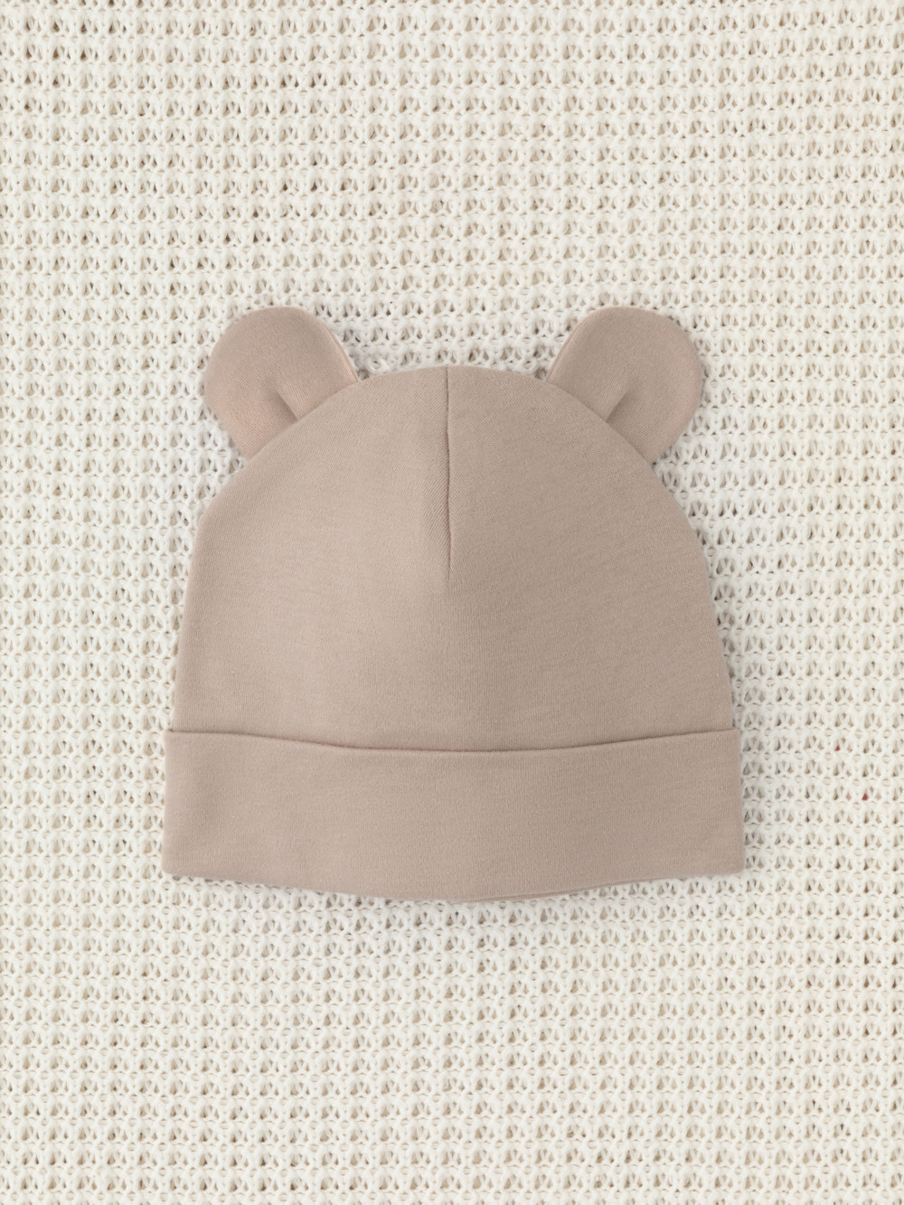 Шапочка ясельная для новорожденных, артикул: К 8093, цвет: коричневый