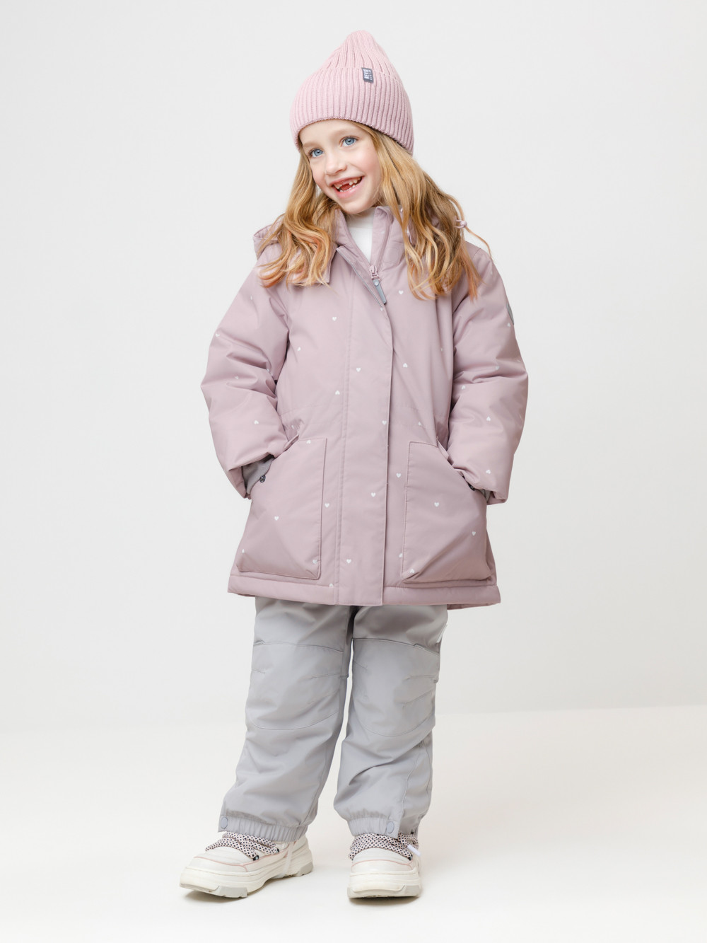 Куртка для девочки, артикул: ВК 38120/н/5 ГР, цвет: розовый