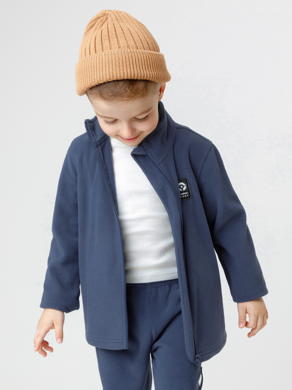 Куртка для мальчика, артикул: ФЛ 34025/7 ГР, цвет: синий