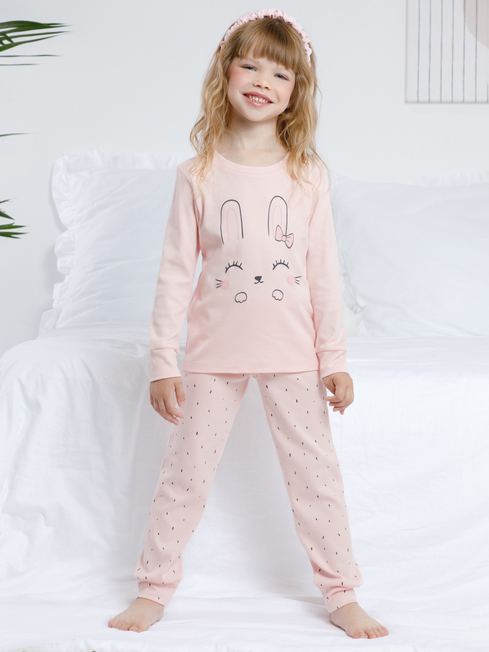 Пижама для девочки, артикул: К 1541/24, цвет: розовый