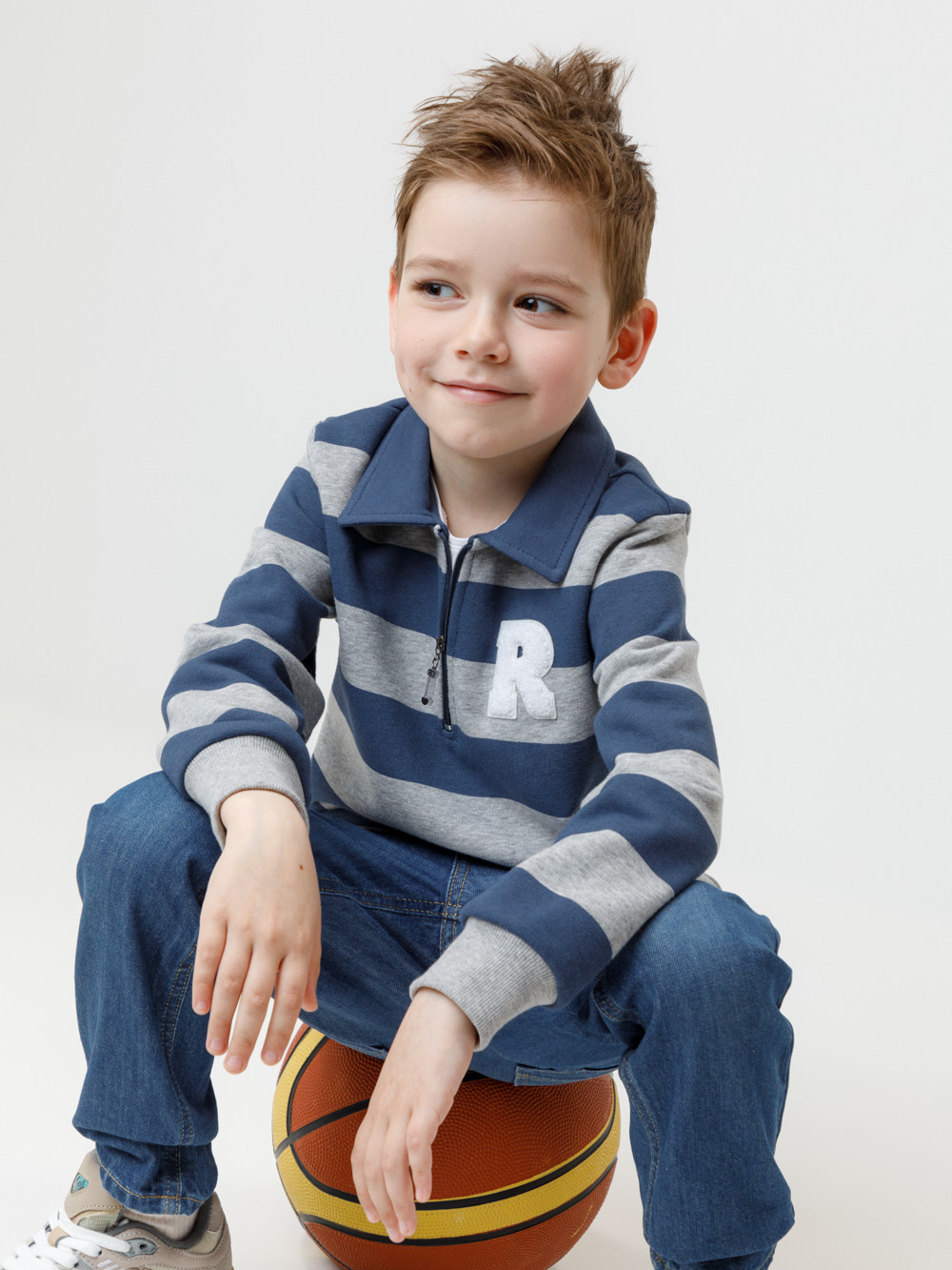 Свитшоты для мальчика, артикул: КР 302795, цвет: синий