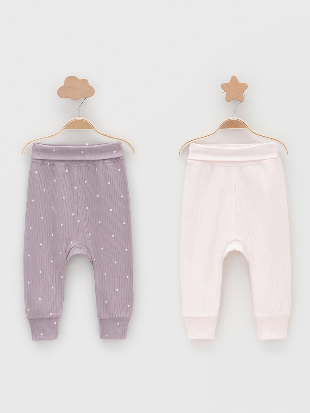 Брюки для новорожденных, артикул: К 400715-2уп, цвет: светло-розовый