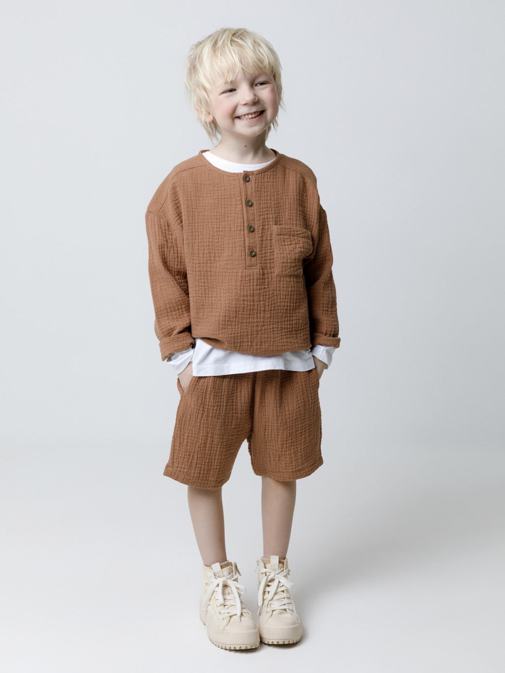 Шорты, артикул: ТК 40044, цвет: коричневый