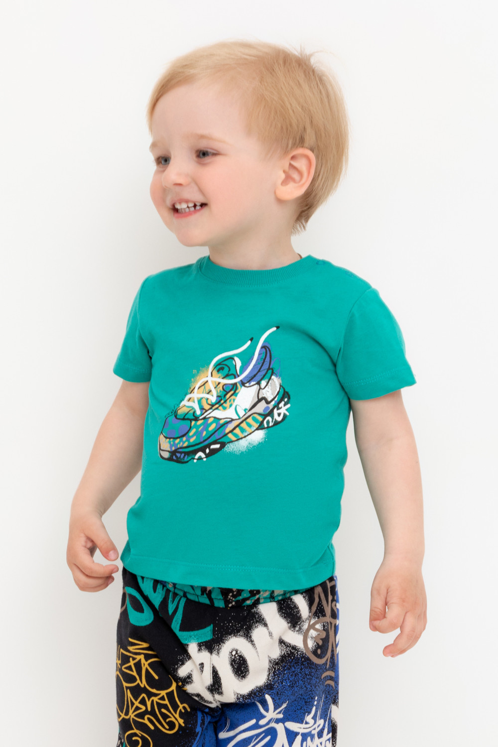 Футболка для мальчика, артикул: КР 302651, цвет: зеленый