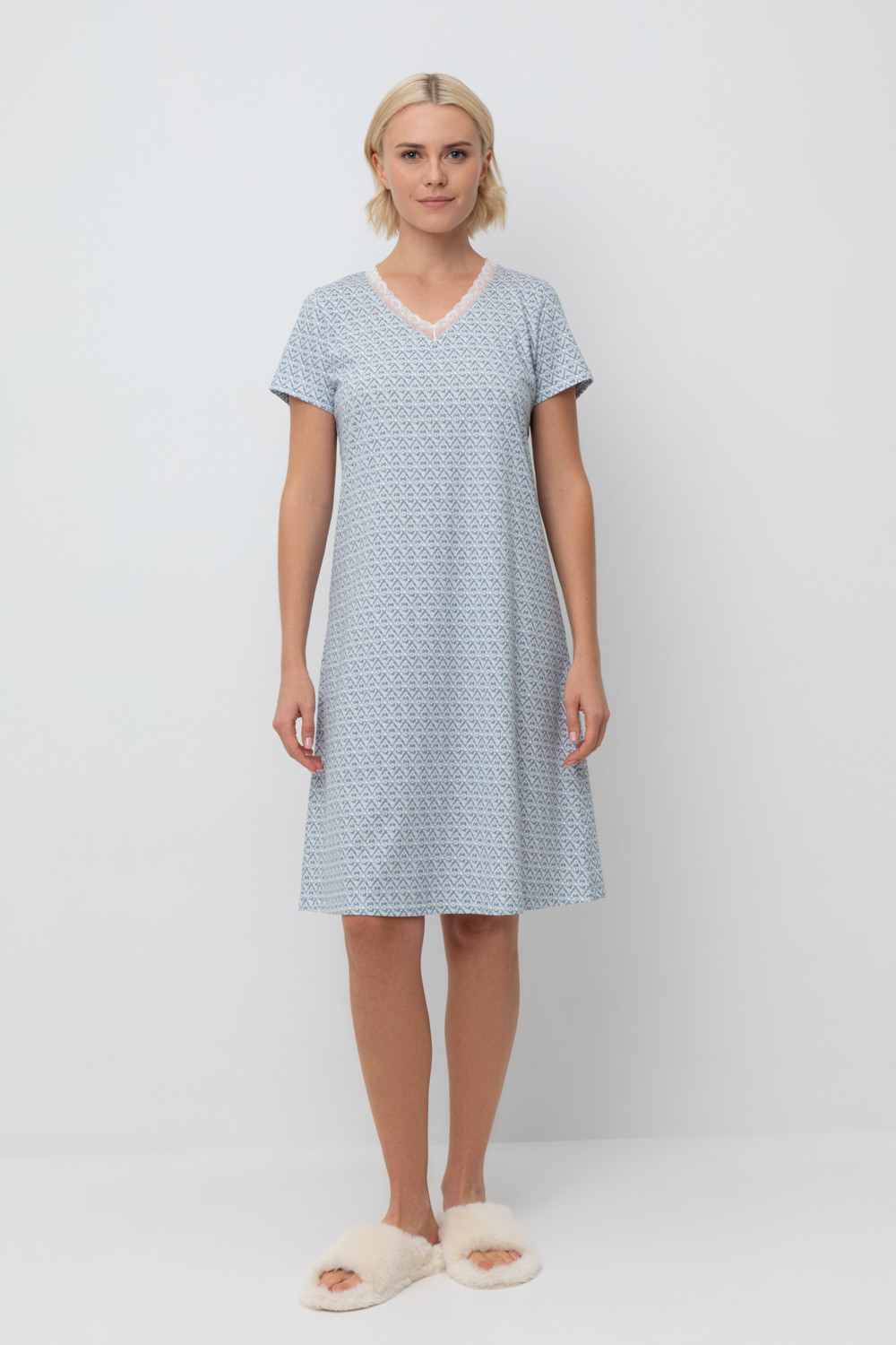 Сорочки ночные женские для мам, артикул: Е 10054, цвет: сахар