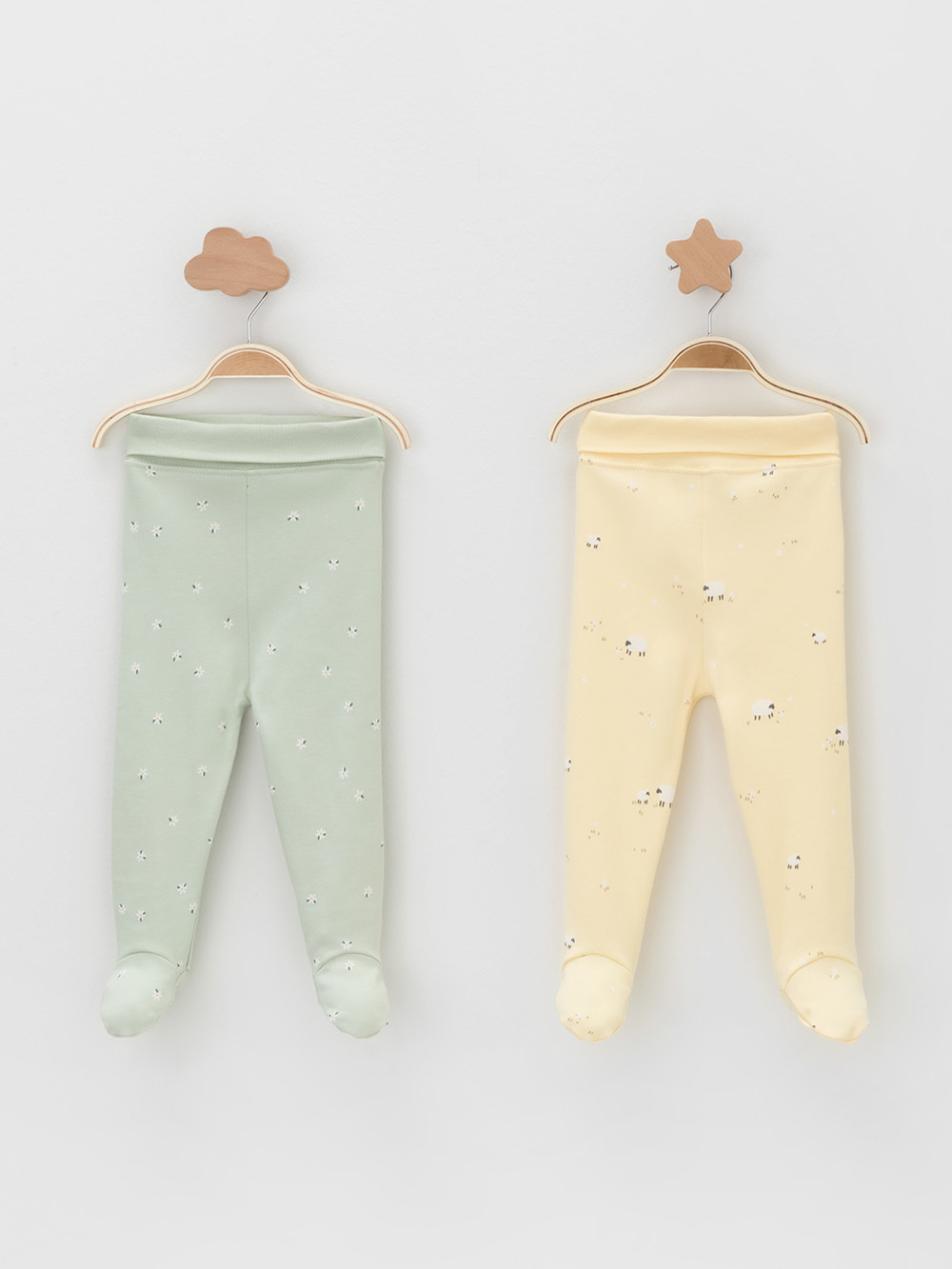 Ползунки для новорожденных, артикул: К 400220-2уп, цвет: желтый