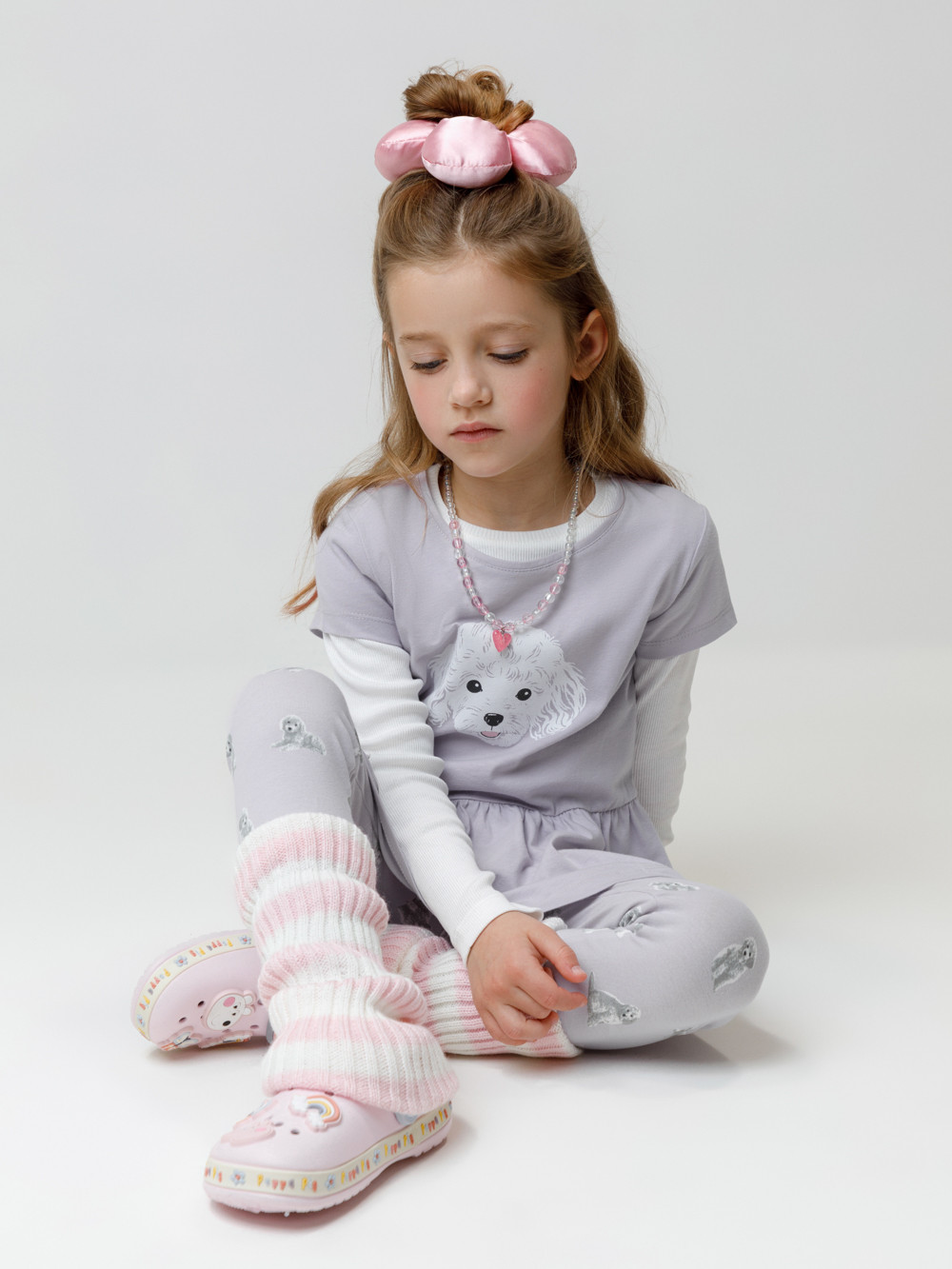 Блузка для девочки, артикул: КР 302881, цвет: фиолетовый