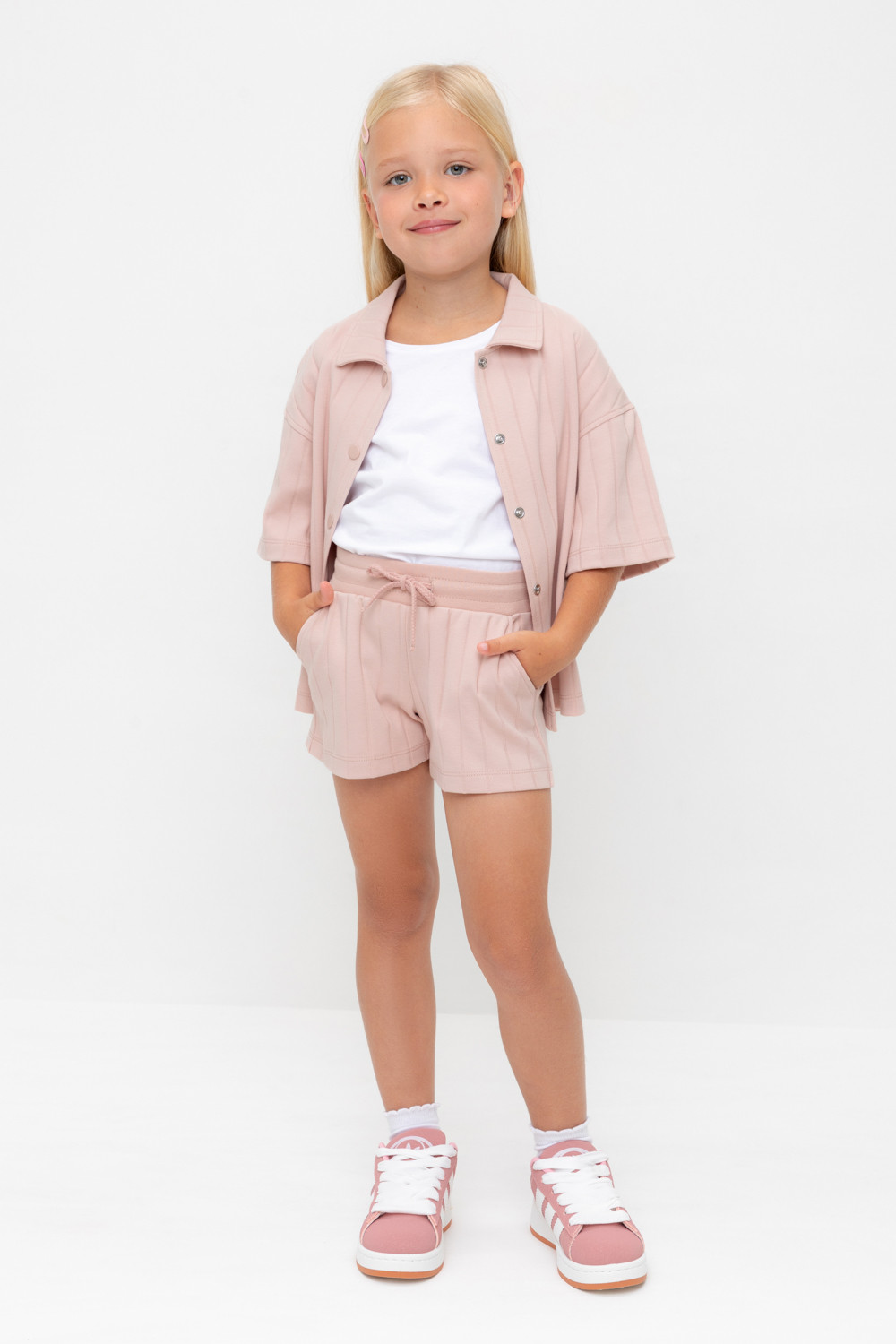 Шорты для девочки, артикул: КР 400807, цвет: розовый