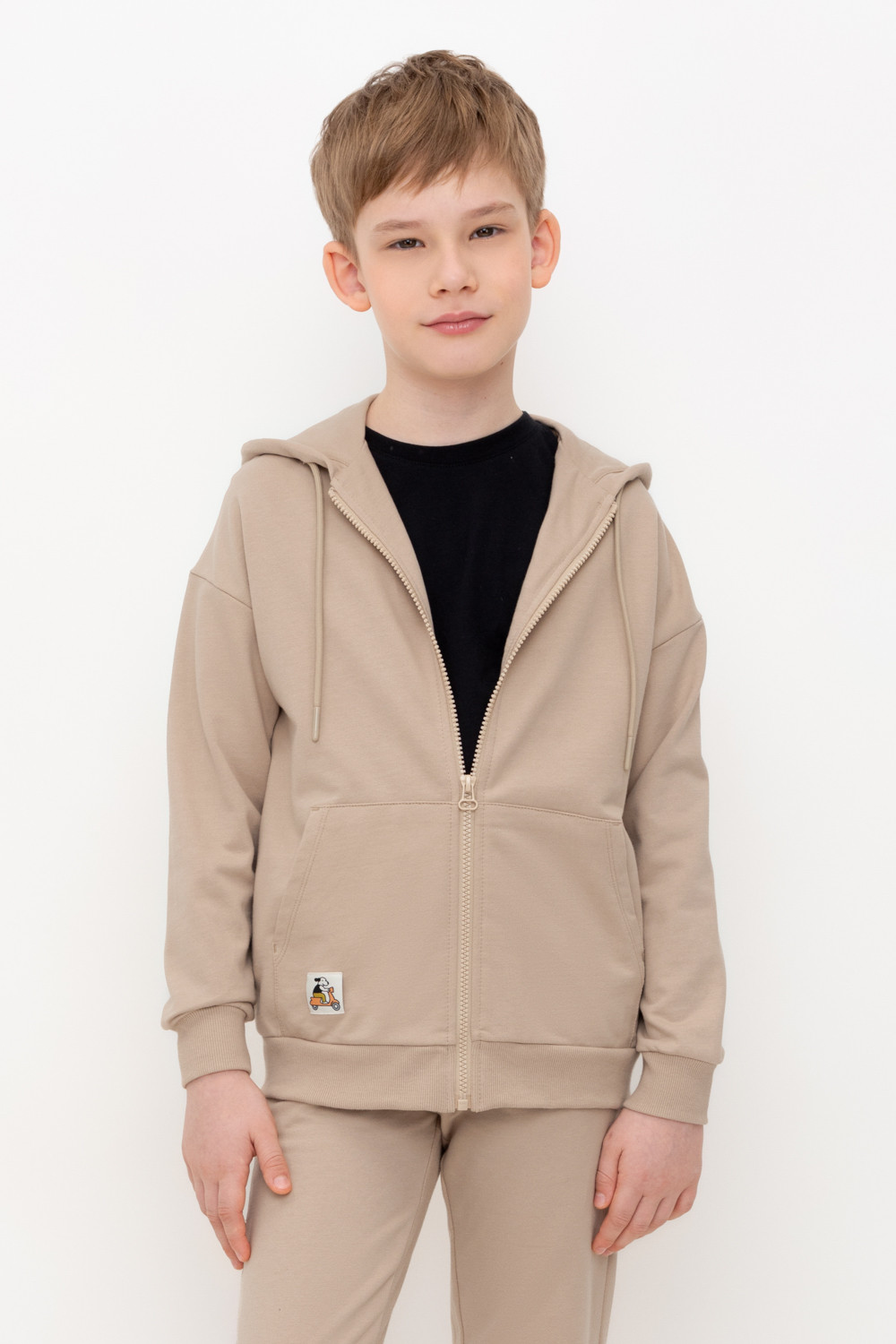 Жакет для мальчика, артикул: КР 302402, цвет: бежевый