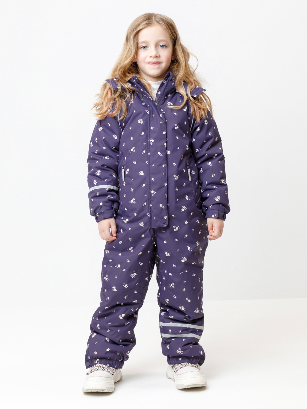 Комбинезоны утепленные для девочки, артикул: ВК 60098/н/11 ГР, цвет: бордовый