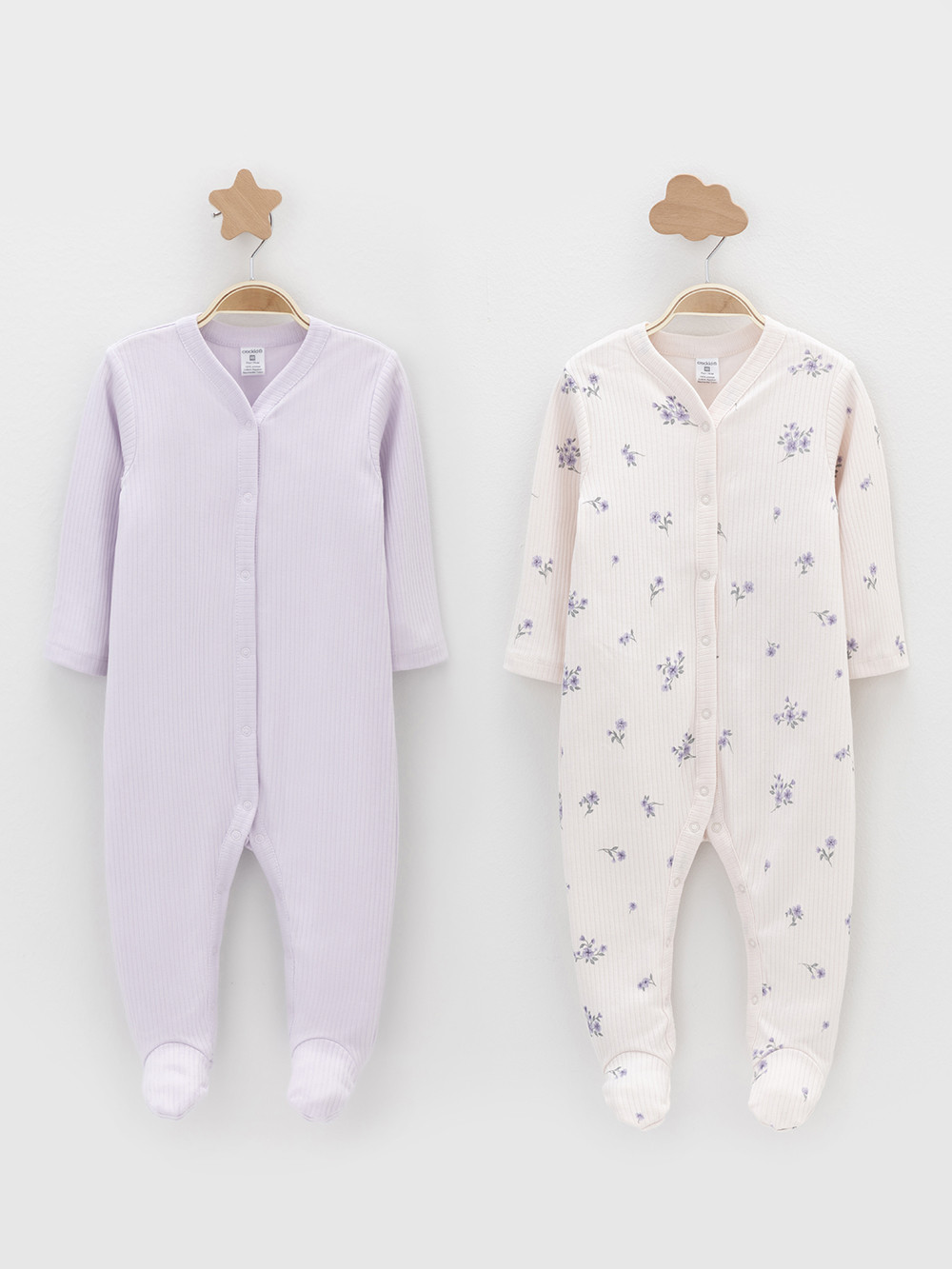 Комбинезон для новорожденных, артикул: К 6523-2уп, цвет: фиолетовый