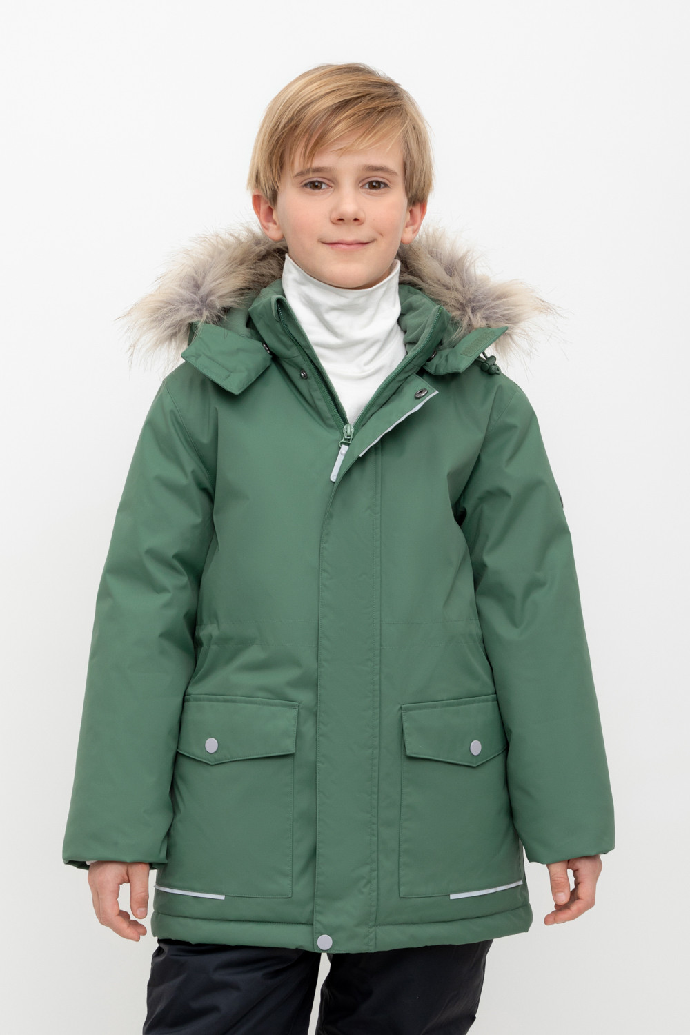 Куртки для мальчика, артикул: ВК 36103/1 ГР (122-158), цвет: зеленый