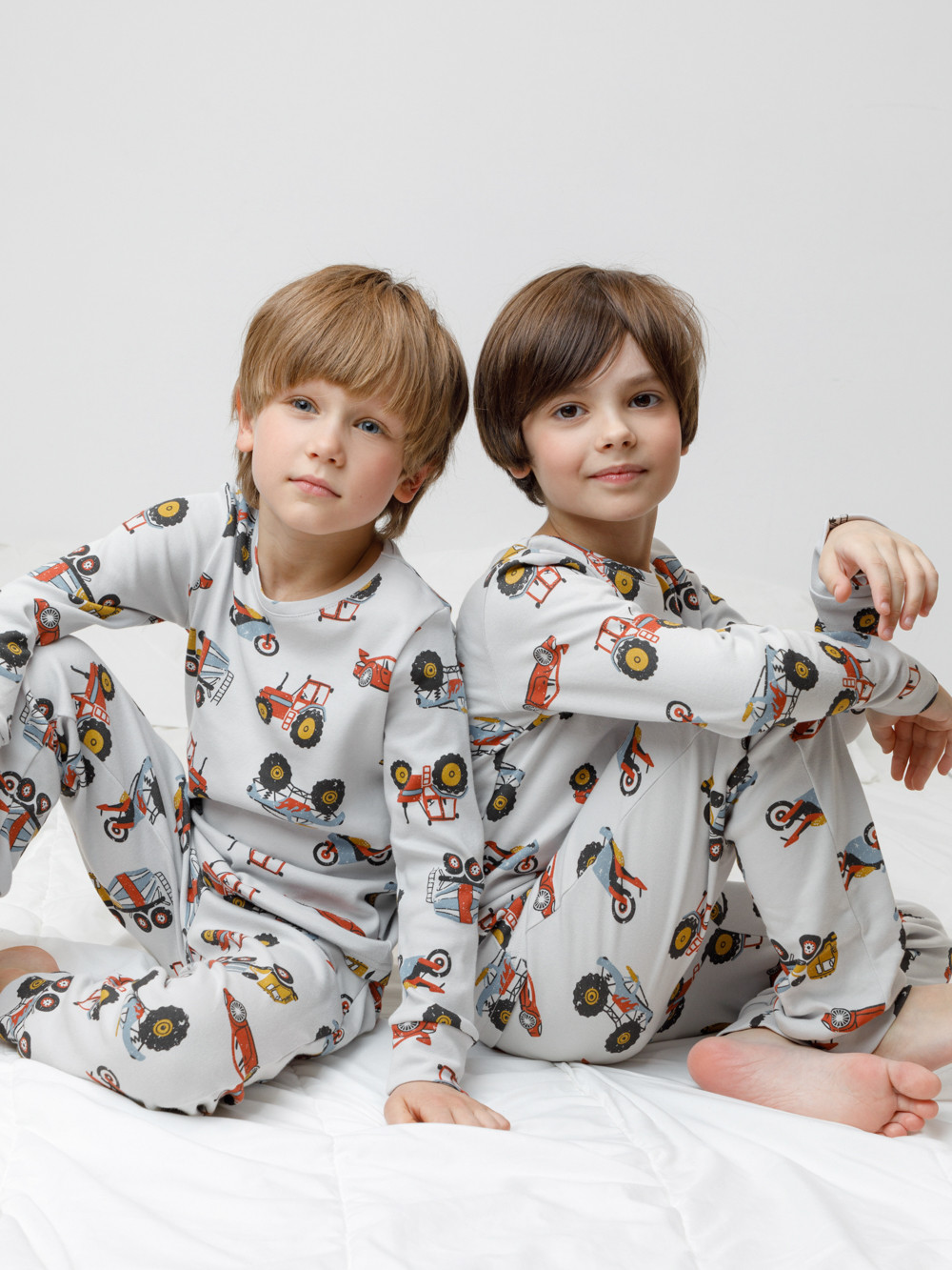 Пижама для мальчика, артикул: К 1552, цвет: светло-серый5