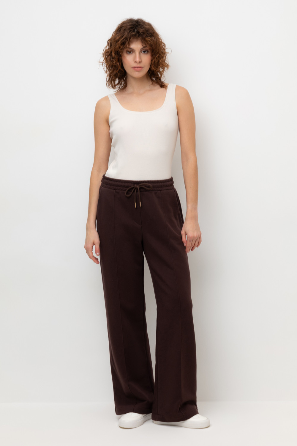 Брюки женские для мам, артикул: ЕВТ 4052/24, цвет: коричневый