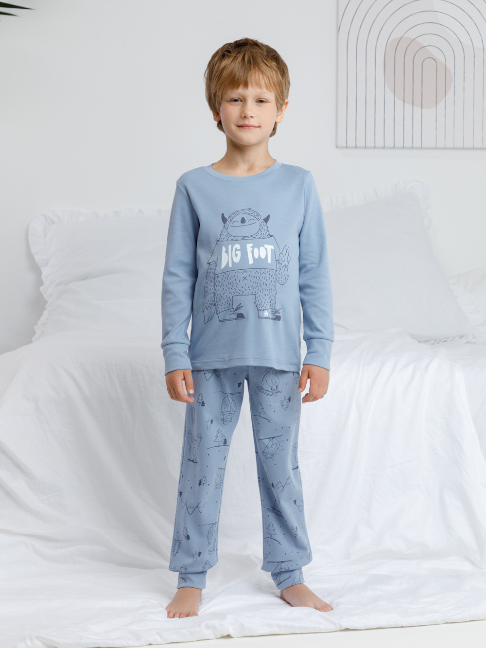Пижама для мальчика, артикул: К 1541, цвет: голубой