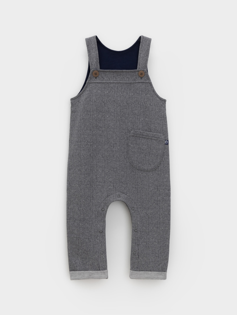 Полукомбинезон для мальчика, артикул: КР 6466, цвет: серый