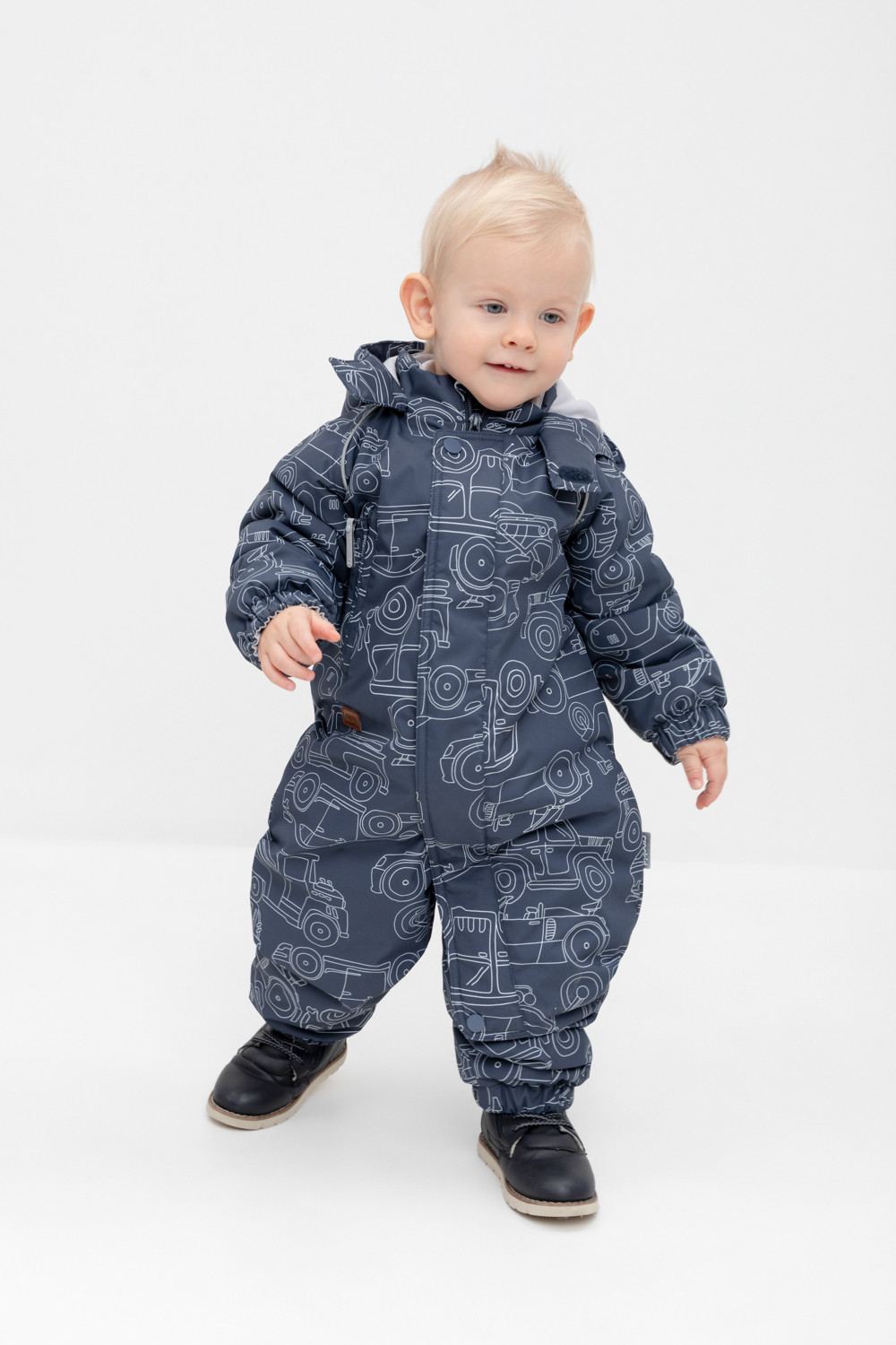 Комбинезоны утепленные для мальчика, артикул: ВК 60085/н/39 Ал, цвет: черный3