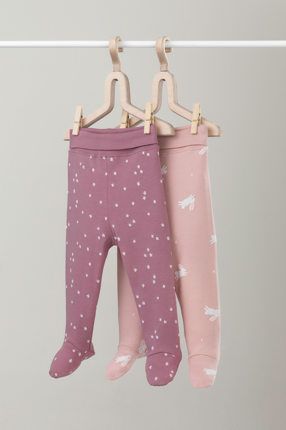 Ползунки для новорожденных, артикул: К 400220-2уп, цвет: розовый