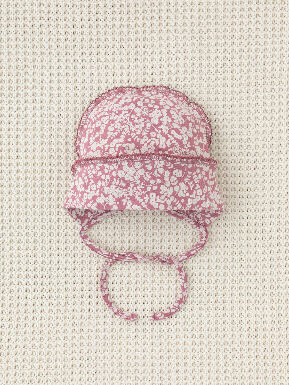 Шапочка ясельная для новорожденных, артикул: К 8176, цвет: розовый