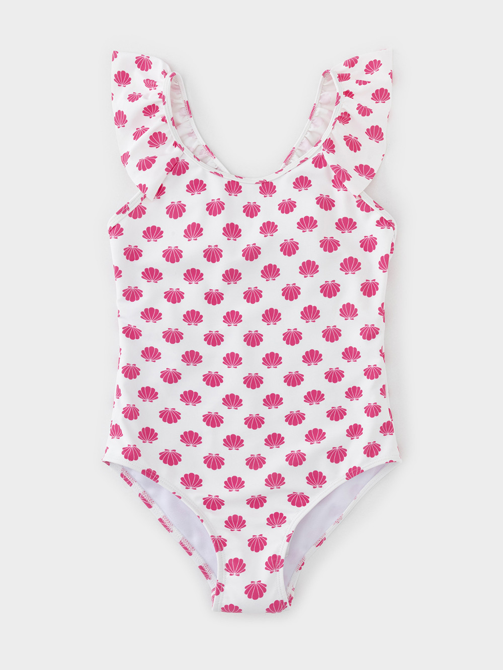 Купальник для девочки, артикул: ТК 16027/1н ФВ, цвет: белый