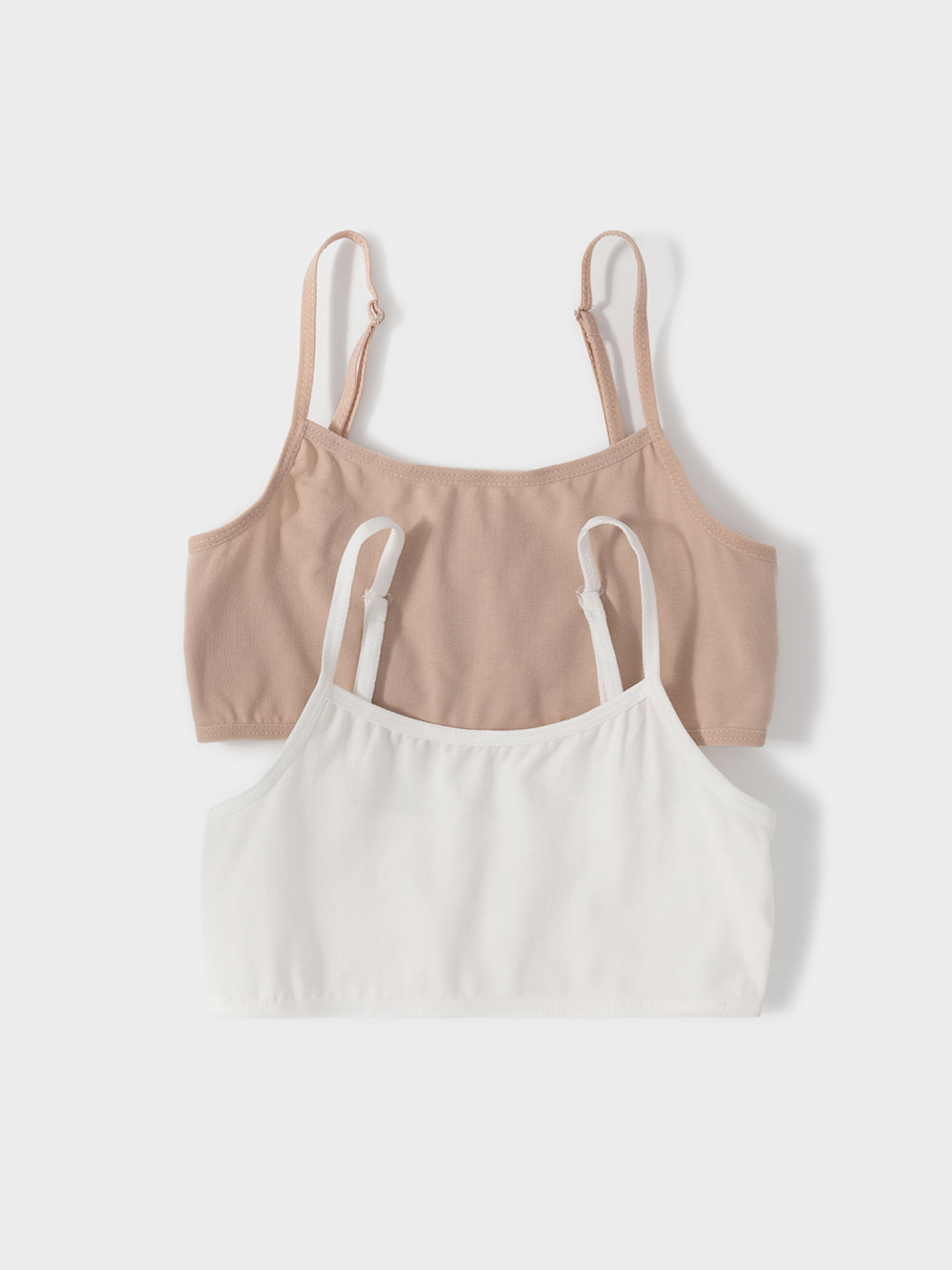 Майки для девочки, артикул: К 1197-2уп, цвет: бежевый