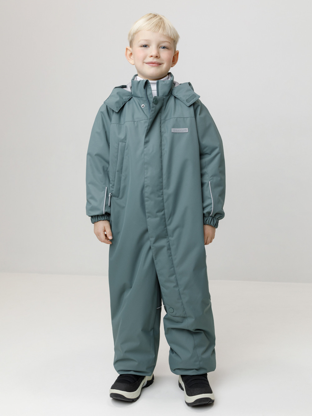 Комбинезоны утепленные для мальчика, артикул: ВК 60109/7 УЗГ, цвет: зеленый