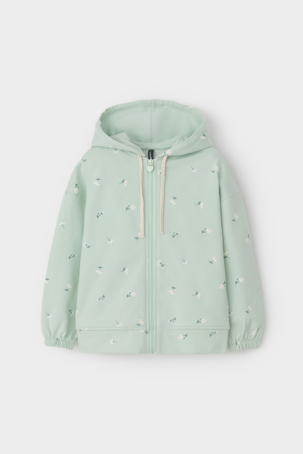 Толстовка для девочки, артикул: КР 302432, цвет: зеленый