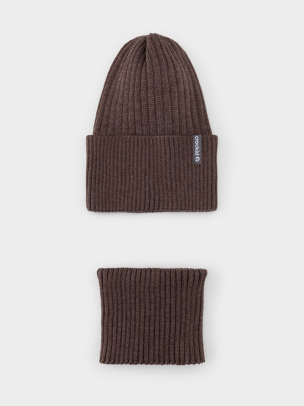 Комплект вязаный для мальчика, артикул: КВ 22012/25, цвет: коричневый