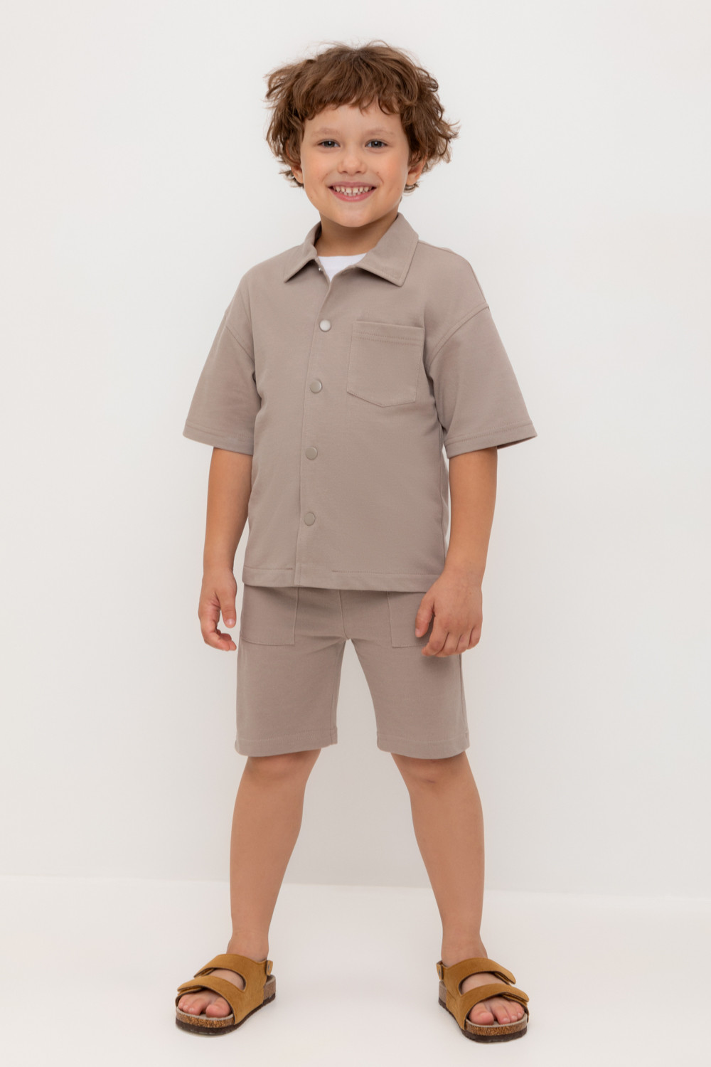 Шорты для мальчика, артикул: КР 400814-1, цвет: коричневый