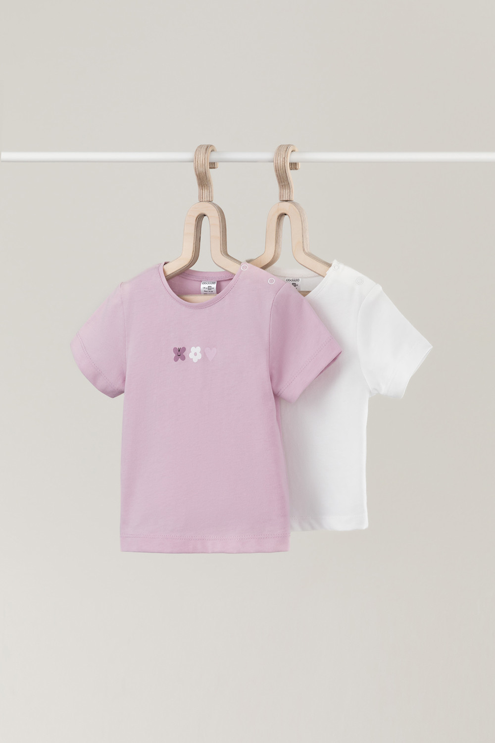 Футболка для новорожденных, артикул: К 302759-2уп, цвет: сахар