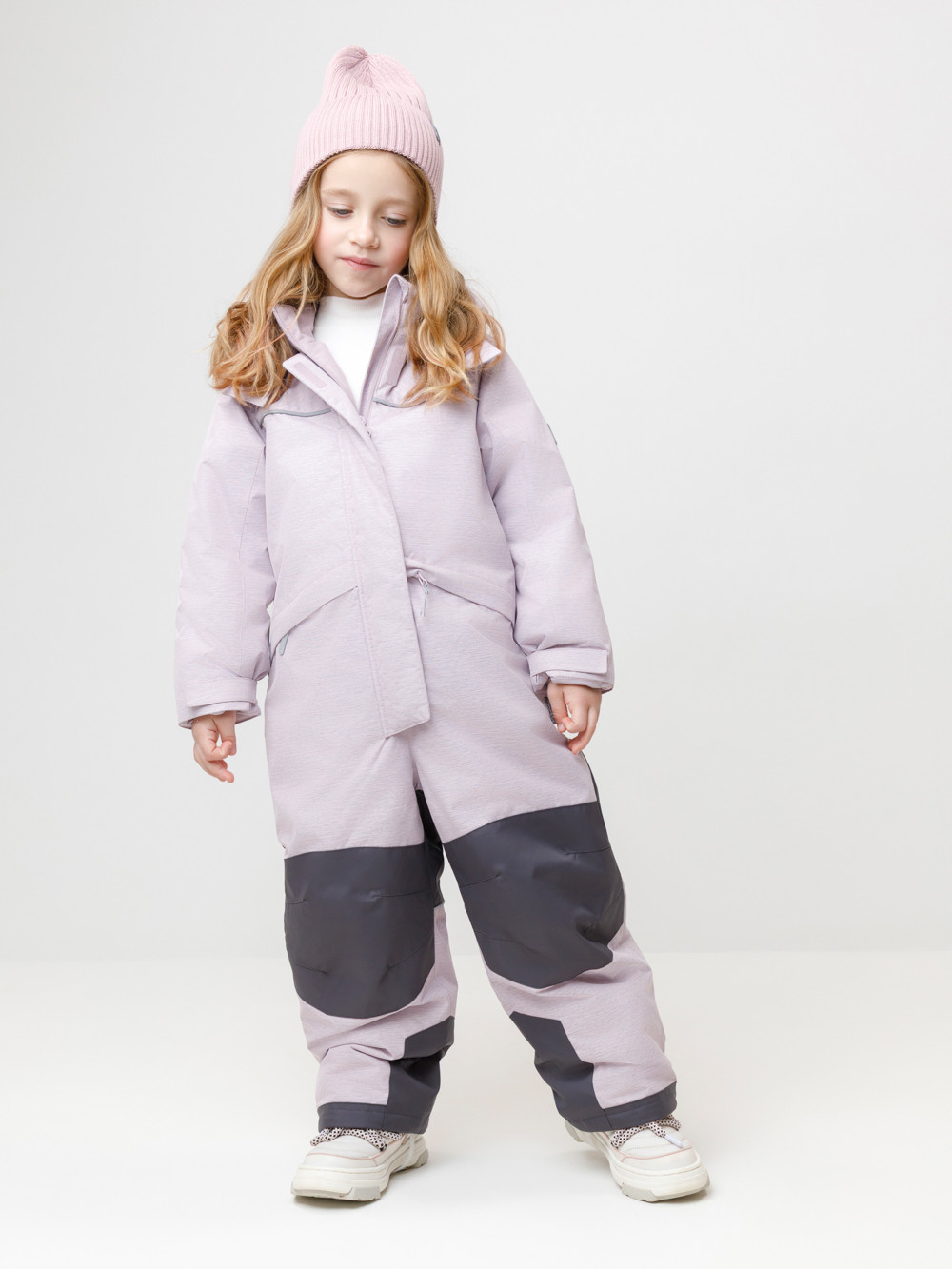 Комбинезоны утепленные для девочки, артикул: ВК 60129/1 ГР (98-122), цвет: розовый
