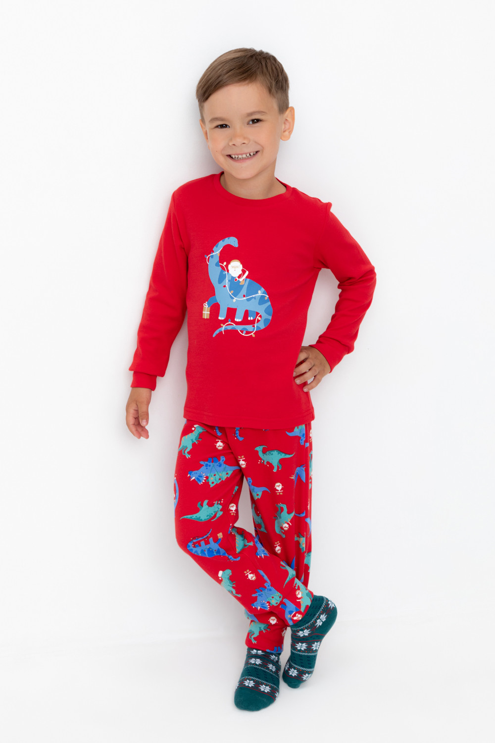 Пижама для мальчика, артикул: К 1541, цвет: красный