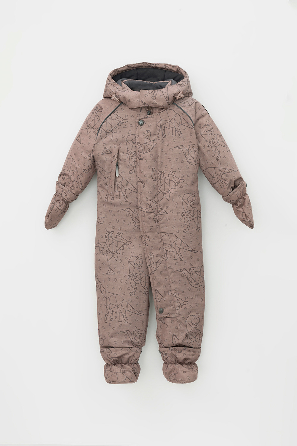 Комбинезоны утепленные для мальчика, артикул: ВК 60041/н/16 Ал, цвет: коричневый