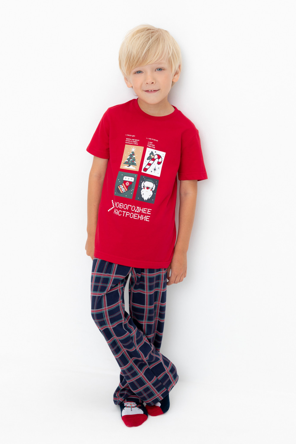 Пижама для мальчика, артикул: К 1599, цвет: красный