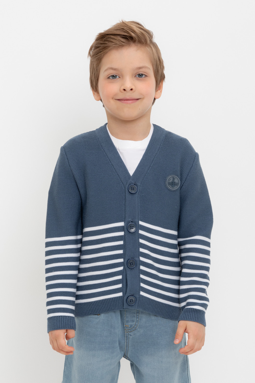 Жакет для мальчика, артикул: КВ 30153, цвет: синий