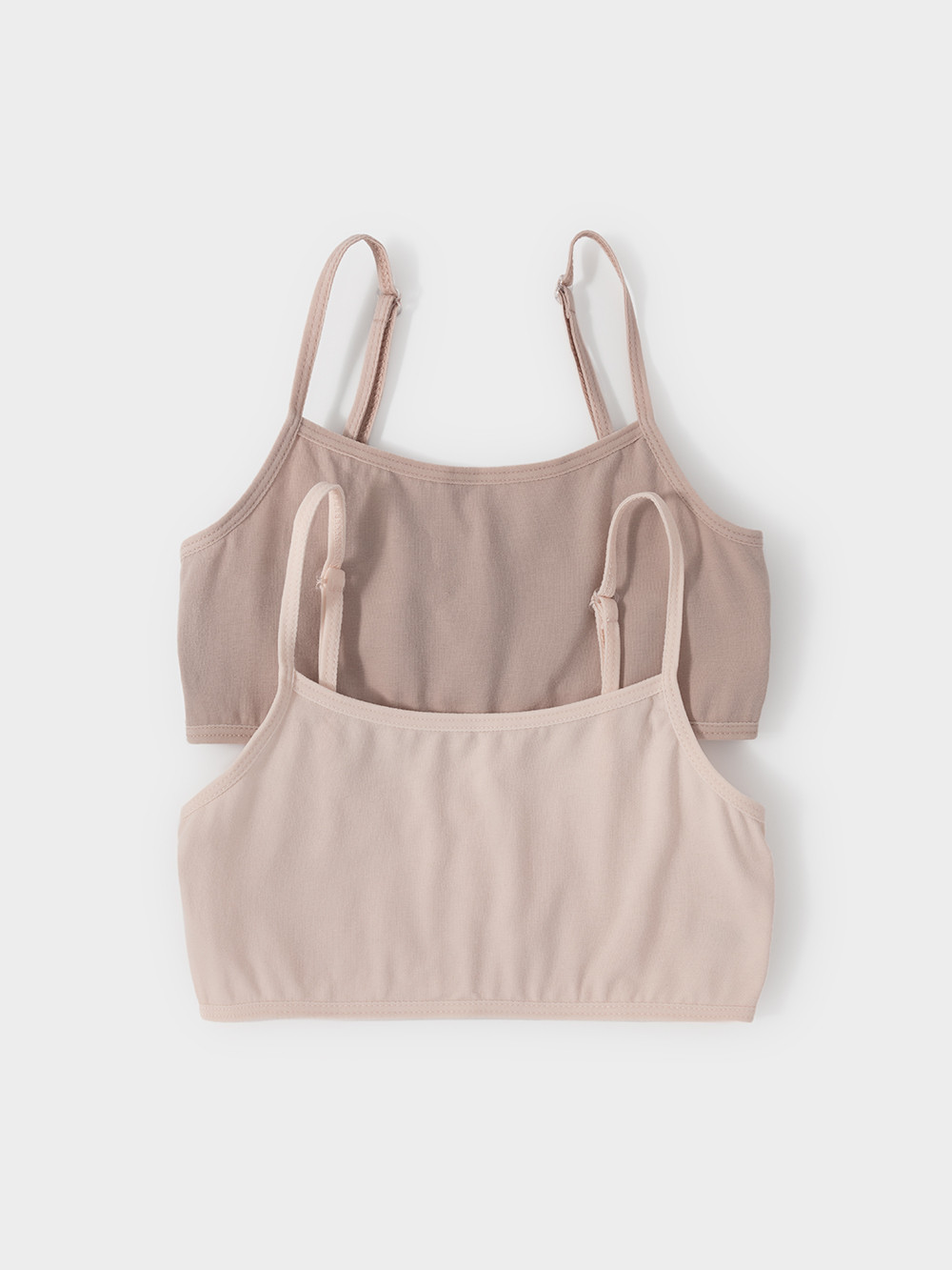 Майки для девочки, артикул: К 1197-2уп, цвет: кофейный