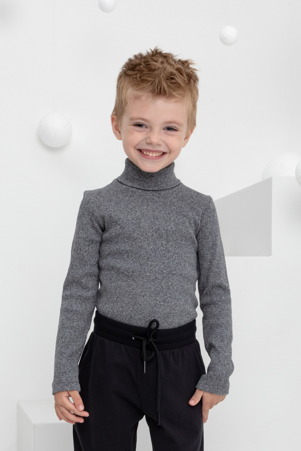 Водолазки для мальчика, артикул: КР 301477, цвет: серый