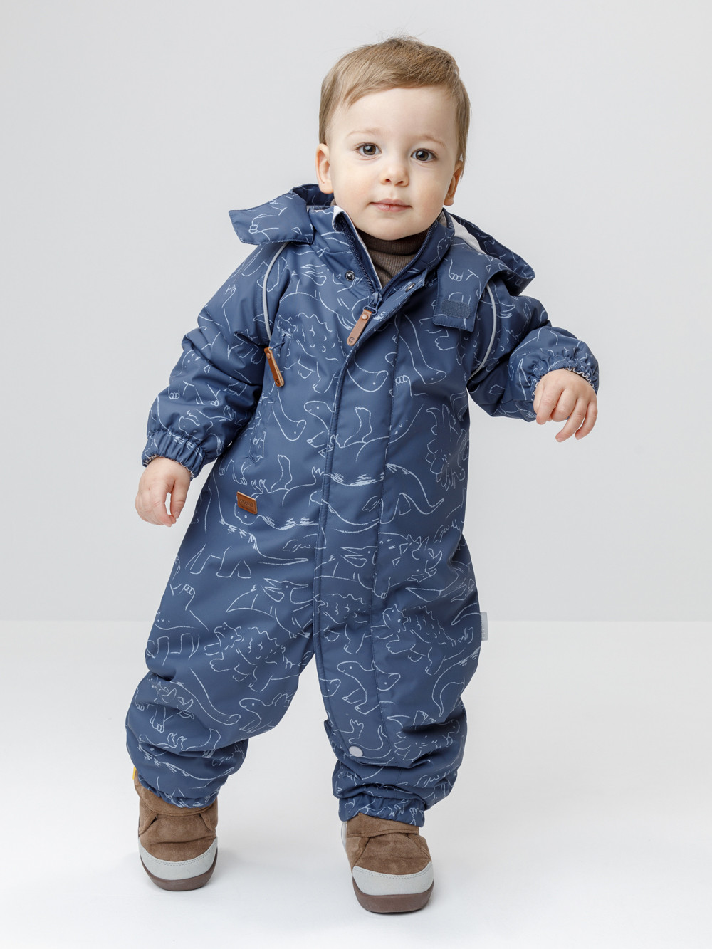 Комбинезоны утепленные для мальчика, артикул: ВК 60085/н/83 Ал, цвет: синий