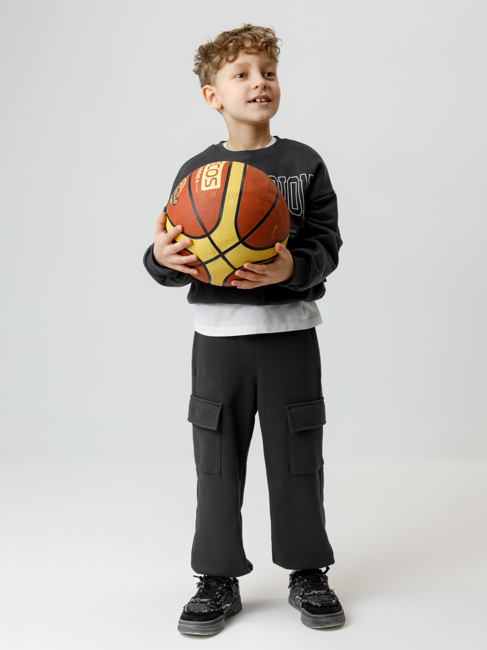 Брюки для мальчика, артикул: КР 400854, цвет: темно-серый