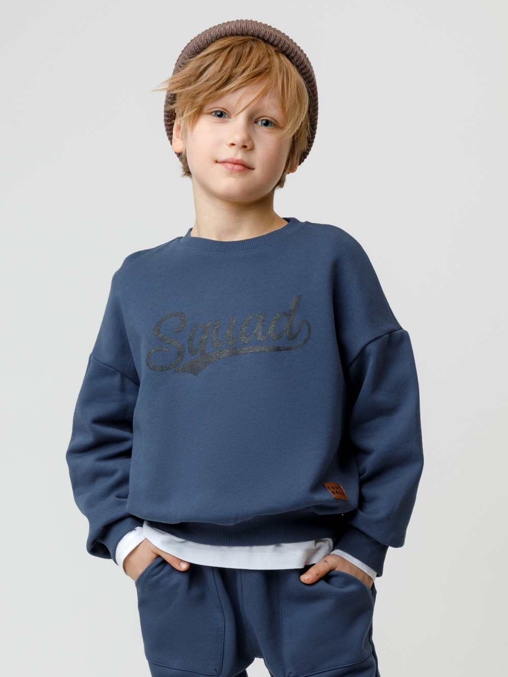 Свитшоты для мальчика, артикул: КР 302796, цвет: синий