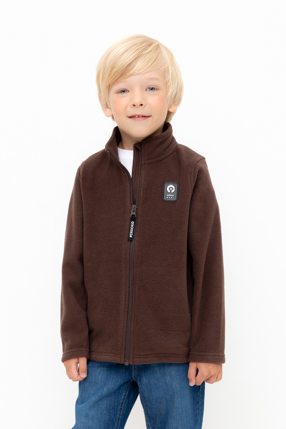 Куртка для мальчика, артикул: ФЛ 34025, цвет: коричневый