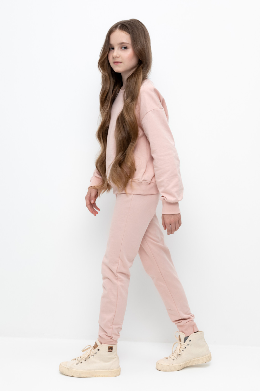 Брюки для девочки, артикул: К 400542-1, цвет: розовый