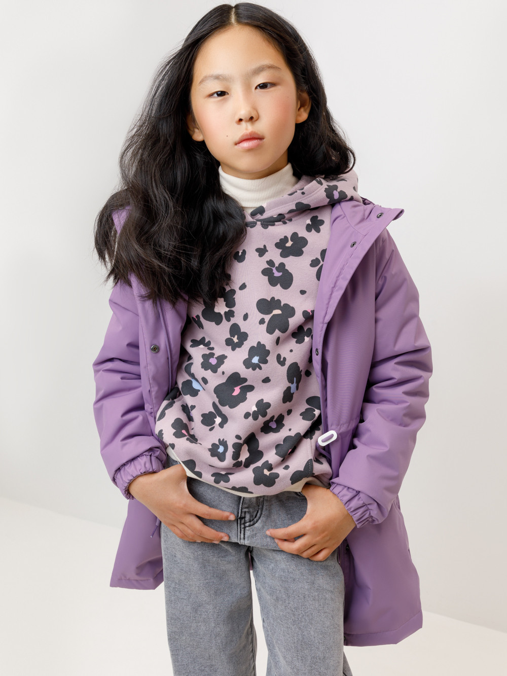 Пальто для девочки, артикул: ВК 32171/4 УЗГ, цвет: бордовый