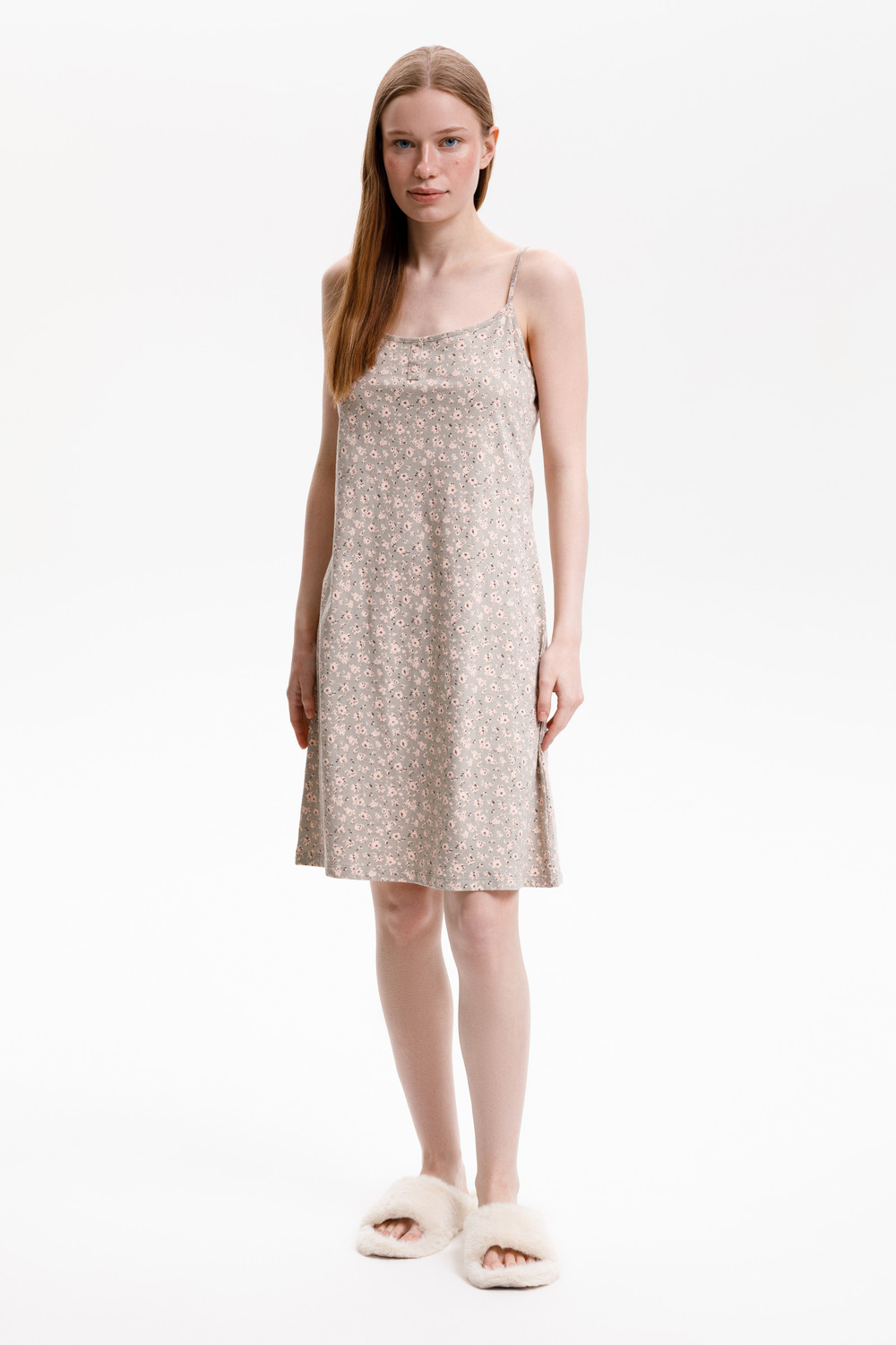 Сорочки ночные женские для мам, артикул: Е 10057, цвет: хаки