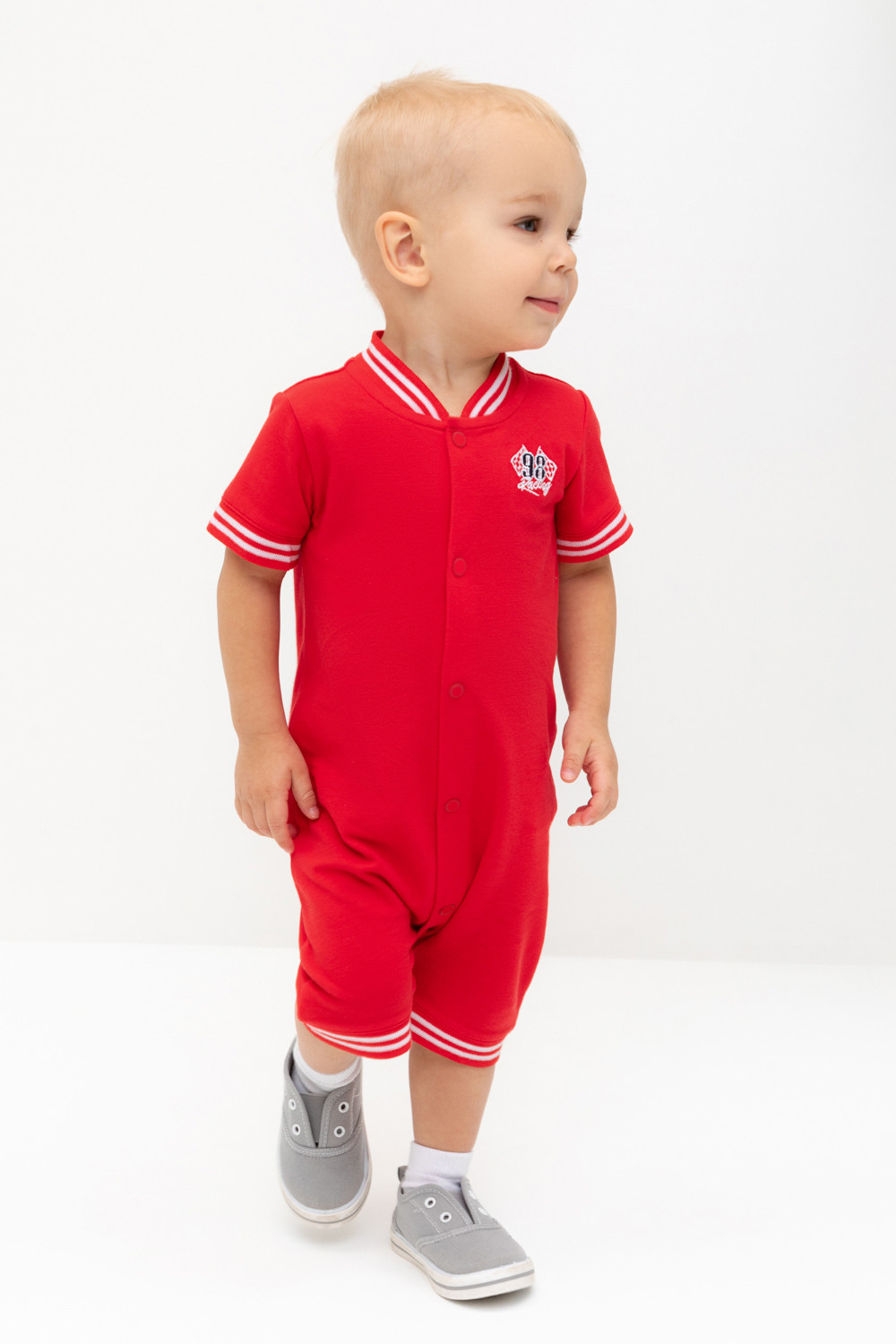 Полукомбинезон для мальчика, артикул: КР 6547, цвет: красный