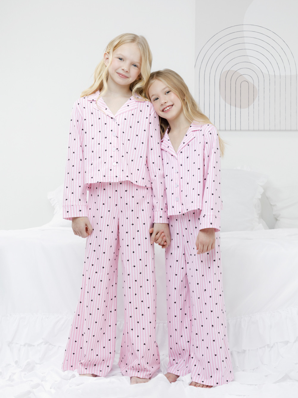 Пижама для девочки, артикул: МП 1668, цвет: розовый