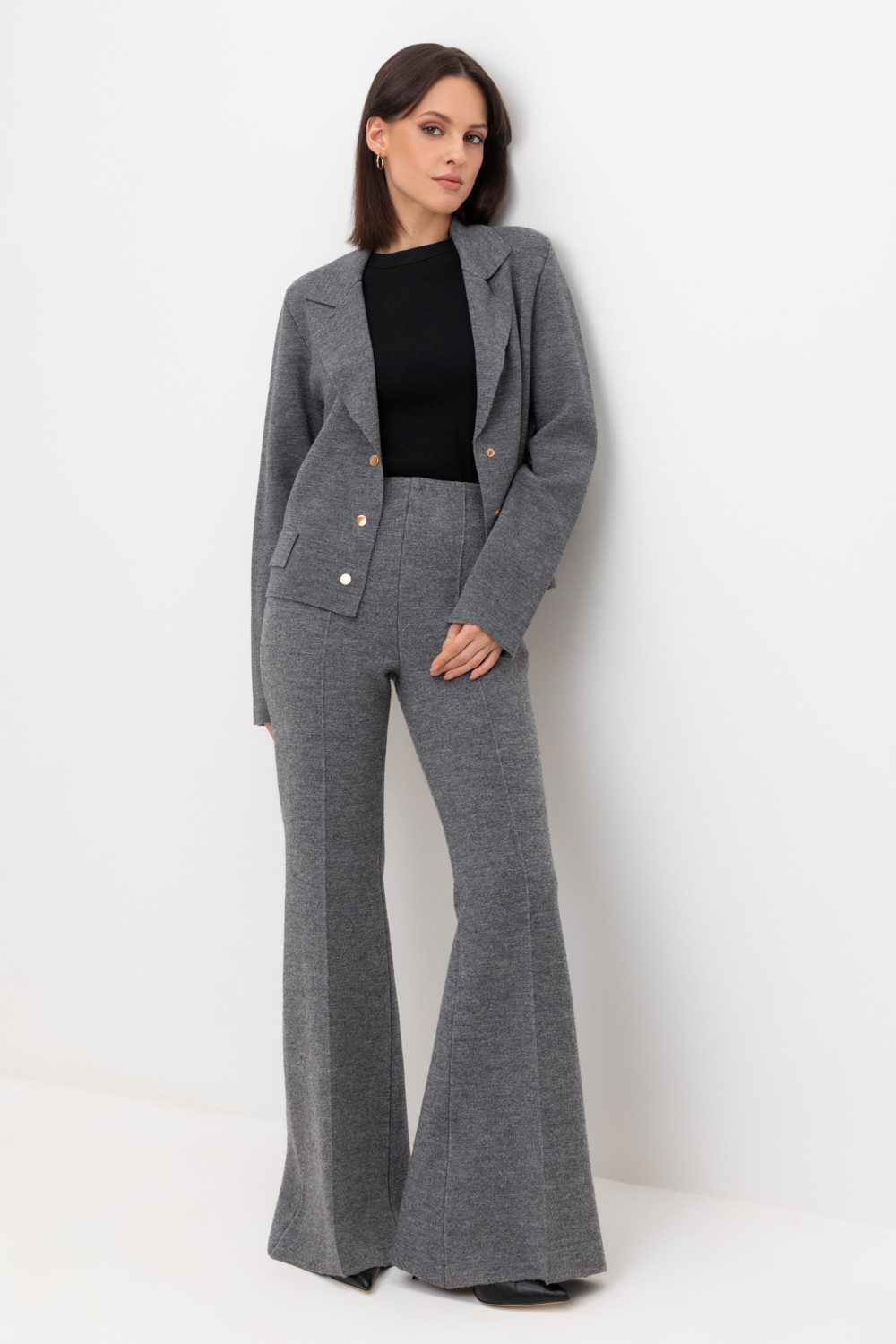 Брюки женские для мам, артикул: ЕВ 408/ш, цвет: серый