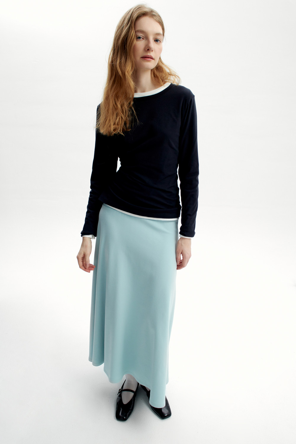 Юбки женские для мам, артикул: ЕВТ 7025, цвет: минт