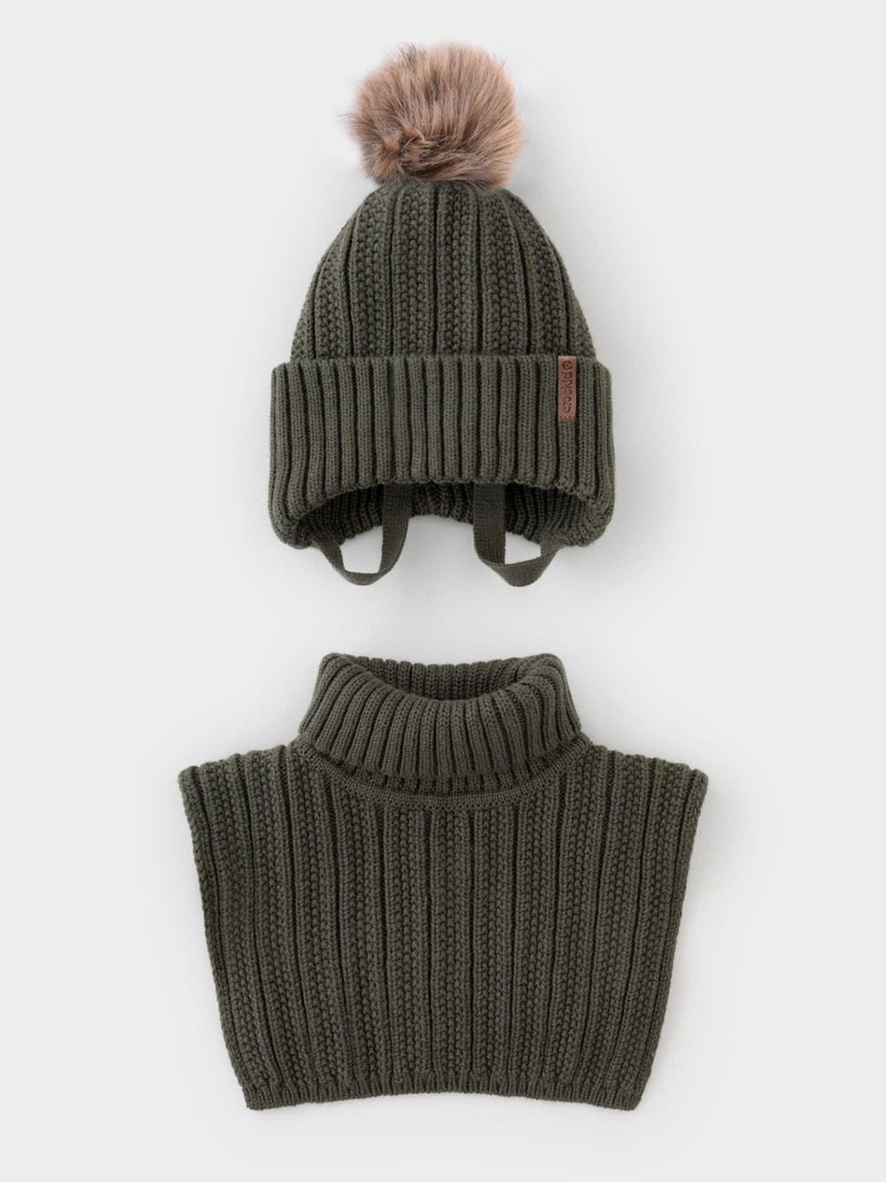 Комплект вязаный для мальчика, артикул: КВ 22014/ш, цвет: зеленый